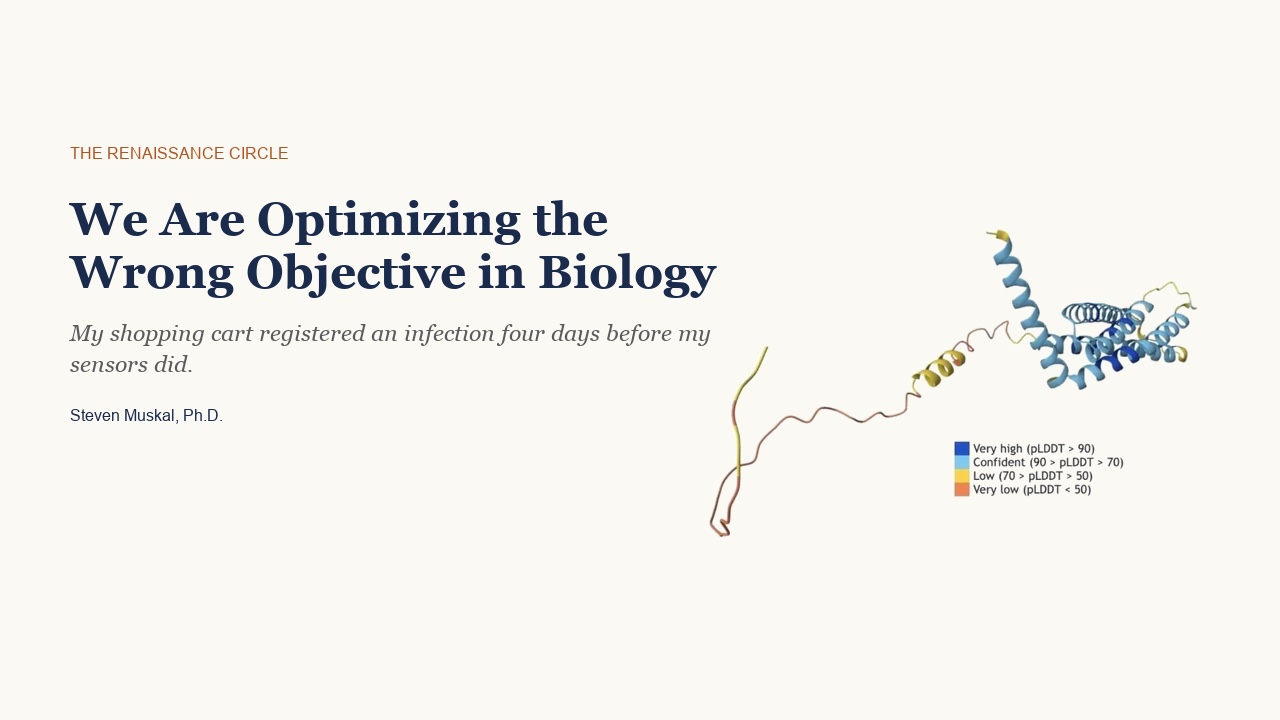 We Are Optimizing the Wrong Objective in Biology